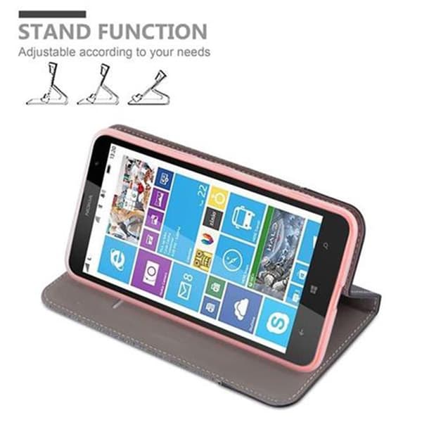 Nokia Lumia 1320 Suojakotelo Suojakuori Lompakkokotelo Matkapuhelinkotelo jossa magneettisuljenta, jalusta-toiminto ja korttitasku