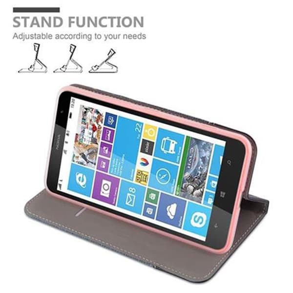 Nokia Lumia 1320 Suojakotelo Suojakuori Lompakkokotelo Matkapuhelinkotelo jossa magneettisuljenta, jalusta-toiminto ja korttitasku