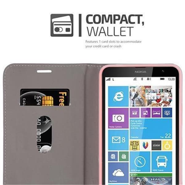 Nokia Lumia 1320 Suojakotelo Suojakuori Lompakkokotelo Matkapuhelinkotelo jossa magneettisuljenta, jalusta-toiminto ja korttitasku