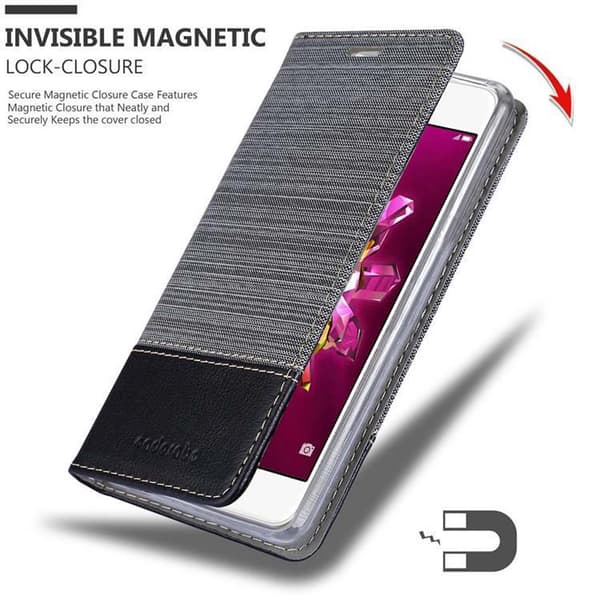 Huawei Enjoy 7 Suojakotelo Suojakuori Lompakkokotelo Matkapuhelinkotelo jossa magneettisuljenta, jalusta-toiminto ja korttitasku