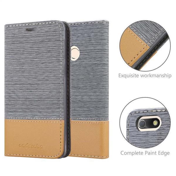 Huawei Enjoy 7 Suojakotelo Suojakuori Lompakkokotelo Matkapuhelinkotelo jossa magneettisuljenta, jalusta-toiminto ja korttitasku