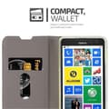 Miniatyrbilde 6 av 6: Deksel til Nokia Lumia 625 Lommebokdeksel med magnetisk lukking, stativfunksjon og kortlomme