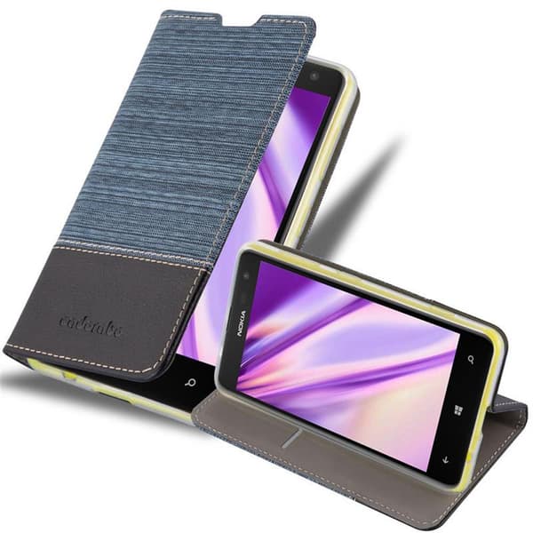 Deksel til Nokia Lumia 625 Lommebokdeksel med magnetisk lukking, stativfunksjon og kortlomme
