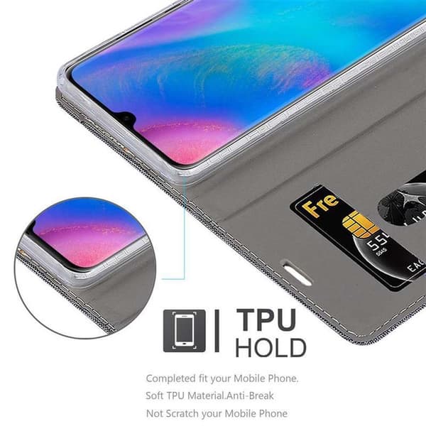 Huawei P30 PRO Skal Plånboksfodral med magnetisk stängning, ståfunktion och kortficka
