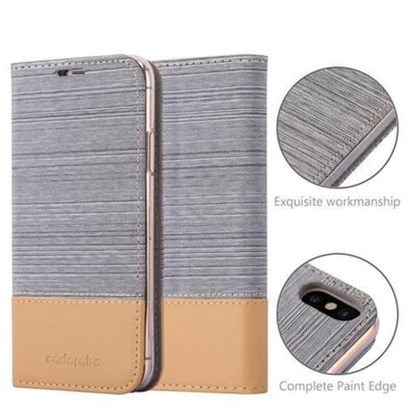 iPhone X / XS Skal Plånboksfodral med magnetisk stängning, ståfunktion och kortficka