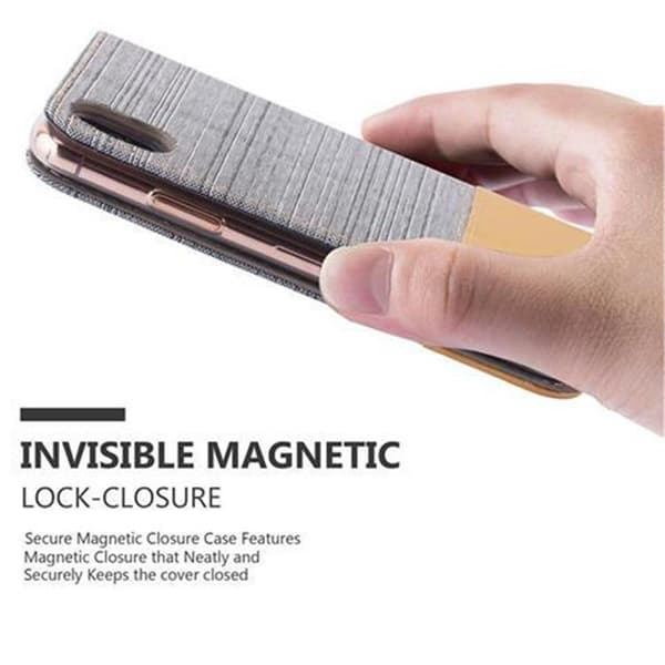 iPhone X / XS Skal Plånboksfodral med magnetisk stängning, ståfunktion och kortficka