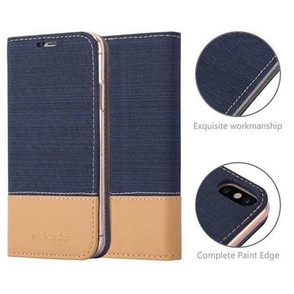 iPhone X / XS Skal Plånboksfodral med magnetisk stängning, ståfunktion och kortficka