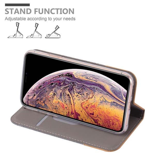 iPhone XS MAX Suojakotelo Suojakuori Lompakkokotelo Matkapuhelinkotelo jossa magneettisuljenta, jalusta-toiminto ja korttitasku