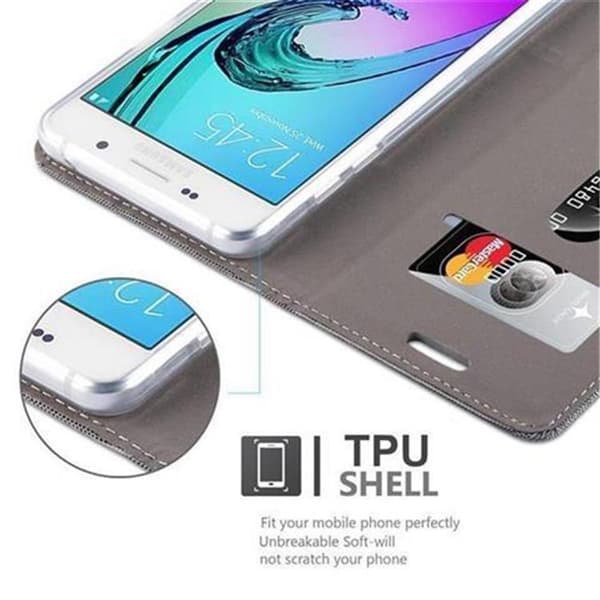 Samsung Galaxy A5 2016 Skal Plånboksfodral med magnetisk stängning, ståfunktion och kortficka