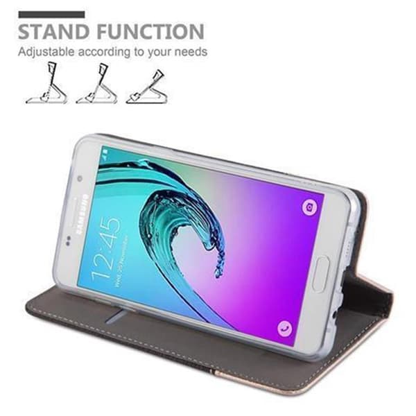 Samsung Galaxy A5 2016 Suojakotelo Suojakuori Lompakkokotelo Matkapuhelinkotelo jossa magneettisuljenta, jalusta-toiminto ja korttitasku