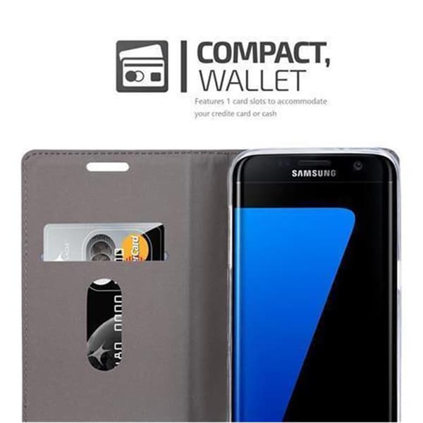 Samsung Galaxy S7 EDGE Pungetui Cover Case (Blå)
