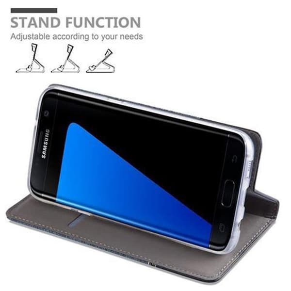 Samsung Galaxy S7 EDGE Pungetui Cover Case (Blå)