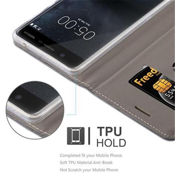 Nokia 5 2017 Pungetui Cover Case (Grå)
