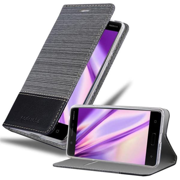 Nokia 5 2017 Pungetui Cover Case (Grå) GRÅ SORT