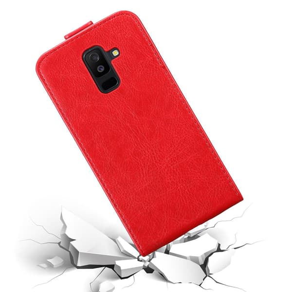 Deksel til Samsung Galaxy A6 PLUS 2018 Flip Etui med magnetisk lukking