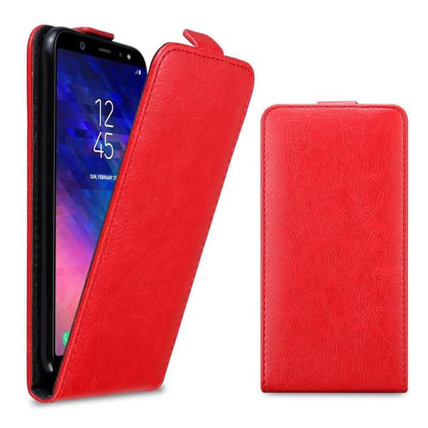 Deksel til Samsung Galaxy A6 PLUS 2018 Flip Etui med magnetisk lukking