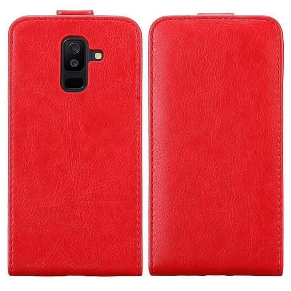 Deksel til Samsung Galaxy A6 PLUS 2018 Flip Etui med magnetisk lukking