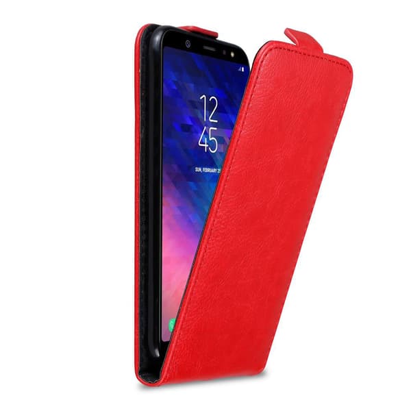 Deksel til Samsung Galaxy A6 PLUS 2018 Flip Etui med magnetisk lukking