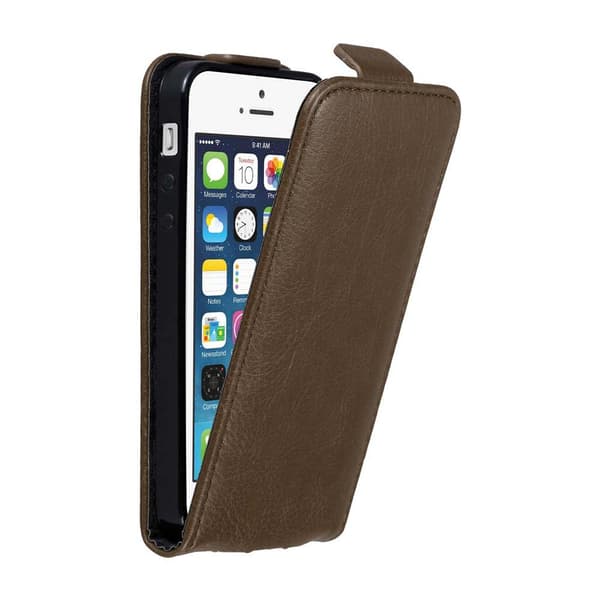 Deksel til iPhone 5 / 5S / SE 2016 Flip Etui med magnetisk lukking