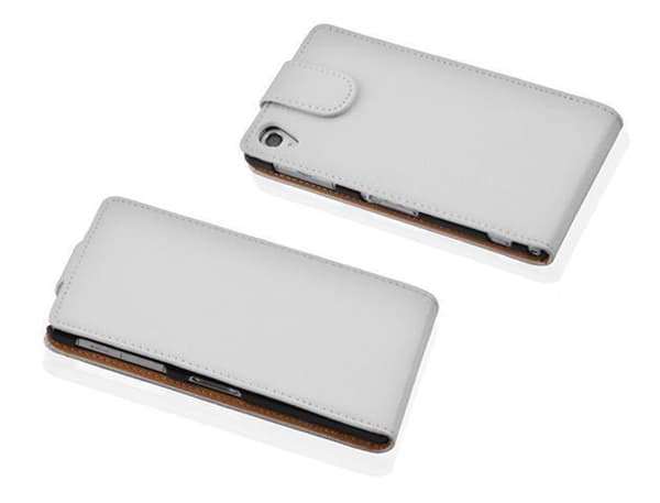 Skyddsfodral för Sony Xperia Z1 COMPACT Fodral Skal Mobilskydd i flipdesign av texturerat konstläder Case Cover