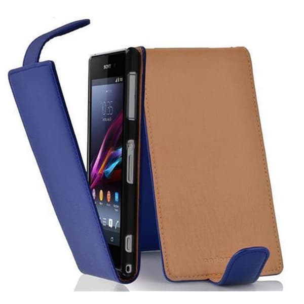 Skyddsfodral för Sony Xperia Z1 COMPACT Fodral Skal Mobilskydd i flipdesign av texturerat konstläder Case Cover