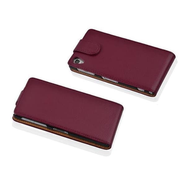 Skyddsfodral för Sony Xperia Z1 COMPACT Fodral Skal Mobilskydd i flipdesign av texturerat konstläder Case Cover