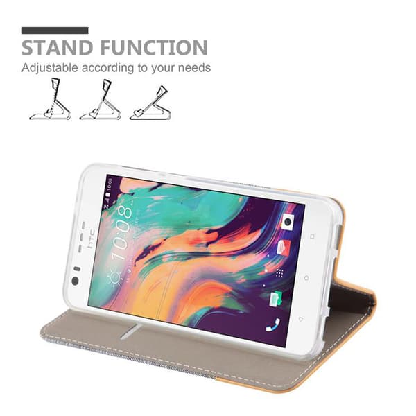HTC Desire 10 LIFESTYLE / Desire 825 Skal Plånboksfodral med magnetisk stängning, ståfunktion och kortficka