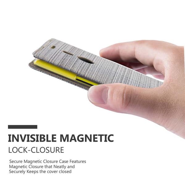 Nokia Lumia 1520 Skal Plånboksfodral med magnetisk stängning, ståfunktion och kortficka