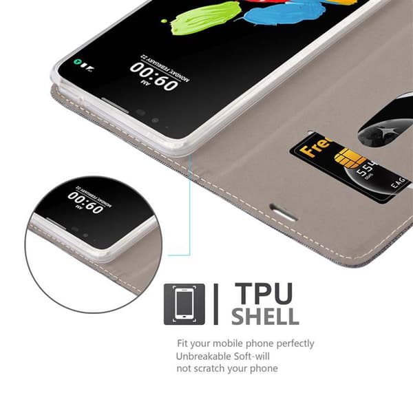 Deksel til LG STYLUS 2 Lommebokdeksel med magnetisk lukking, stativfunksjon og kortlomme