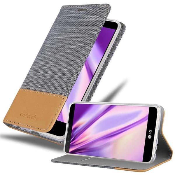 LG STYLUS 2 Pungetui Cover Case () LYS GRÅ BRUN