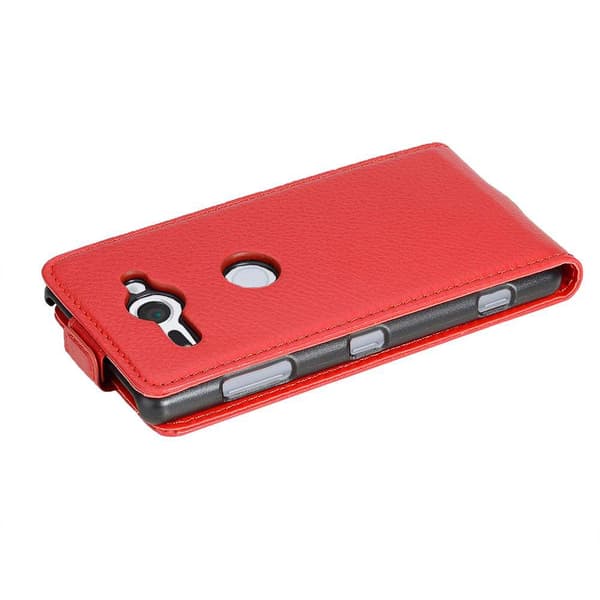 Skyddsfodral för Sony Xperia XZ2 COMPACT Fodral Skal Mobilskydd i flipdesign av texturerat konstläder Case Cover