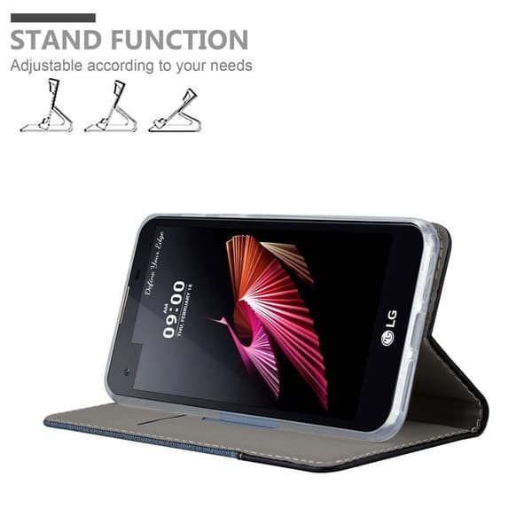 LG X SCREEN Suojakotelo Suojakuori Lompakkokotelo Matkapuhelinkotelo jossa magneettisuljenta, jalusta-toiminto ja korttitasku
