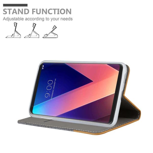 LG V30 / V30+ / V30S / V30S+ Skal Plånboksfodral med magnetisk stängning, ståfunktion och kortficka
