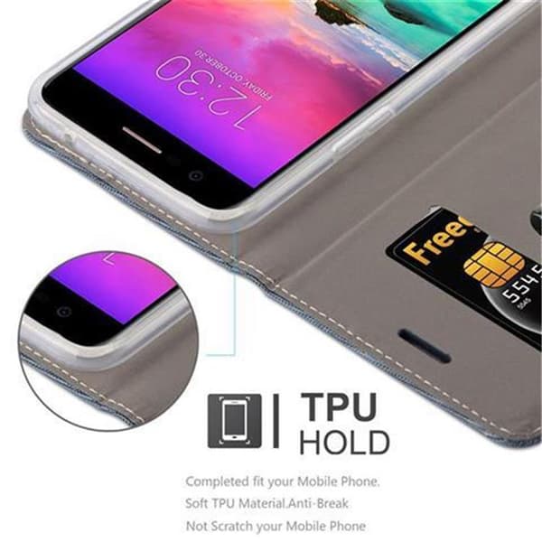 LG K10 2017 Suojakotelo Suojakuori Lompakkokotelo Matkapuhelinkotelo jossa magneettisuljenta, jalusta-toiminto ja korttitasku