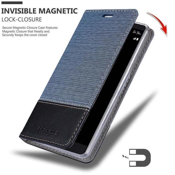 Deksel til LG V10 Lommebokdeksel med magnetisk lukking, stativfunksjon og kortlomme