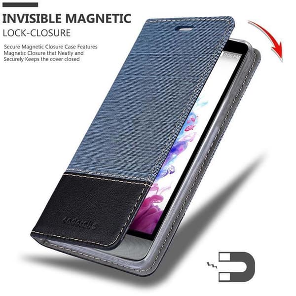Deksel til LG STYLUS 3 Lommebokdeksel med magnetisk lukking, stativfunksjon og kortlomme