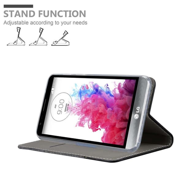 Deksel til LG STYLUS 3 Lommebokdeksel med magnetisk lukking, stativfunksjon og kortlomme