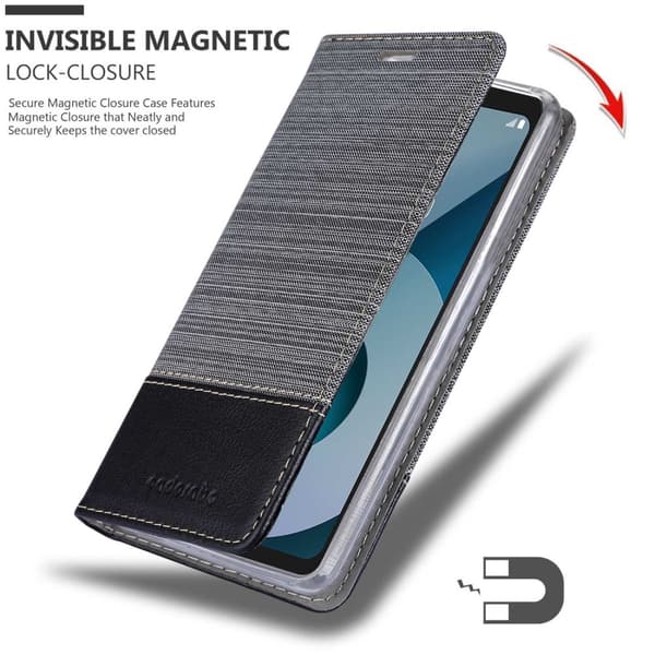 LG Q6 / G6 MINI Skal Plånboksfodral med magnetisk stängning, ståfunktion och kortficka