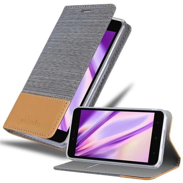 Xiaomi RedMi NOTE 5A Suojakotelo Suojakuori Lompakkokotelo Matkapuhelinkotelo jossa magneettisuljenta, jalusta-toiminto ja korttitasku