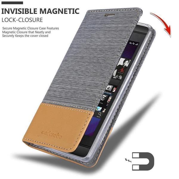 Blackberry Z10 Suojakotelo Suojakuori Lompakkokotelo Matkapuhelinkotelo jossa magneettisuljenta, jalusta-toiminto ja korttitasku