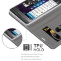 Pikkukuva 8 / 11: Blackberry Z10 Suojakotelo Suojakuori Lompakkokotelo Matkapuhelinkotelo jossa magneettisuljenta, jalusta-toiminto ja korttitasku