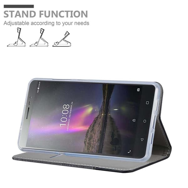 Lenovo P2 Skal Plånboksfodral med magnetisk stängning, ståfunktion och kortficka