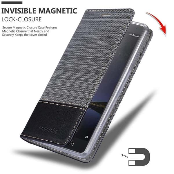 Lenovo P2 Skal Plånboksfodral med magnetisk stängning, ståfunktion och kortficka