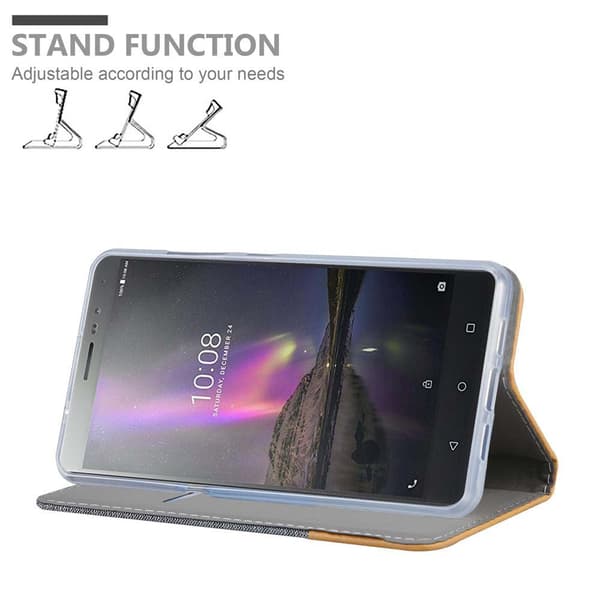 Lenovo P2 Skal Plånboksfodral med magnetisk stängning, ståfunktion och kortficka