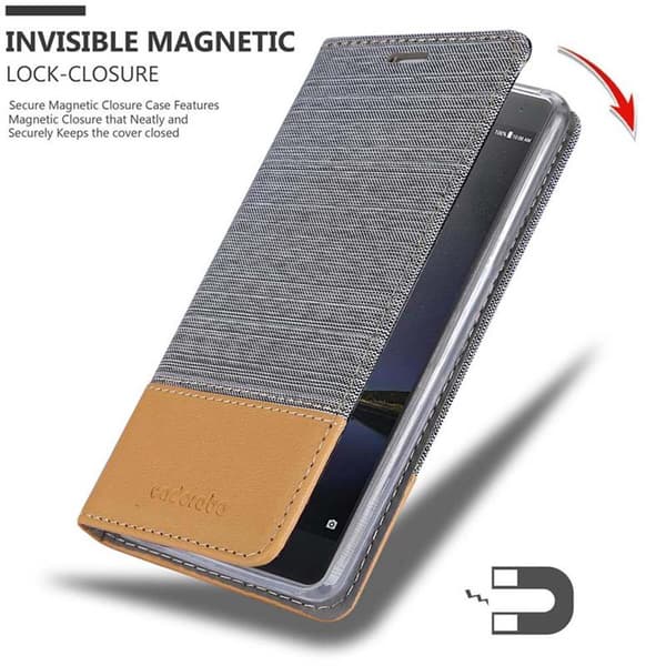 Lenovo P2 Skal Plånboksfodral med magnetisk stängning, ståfunktion och kortficka