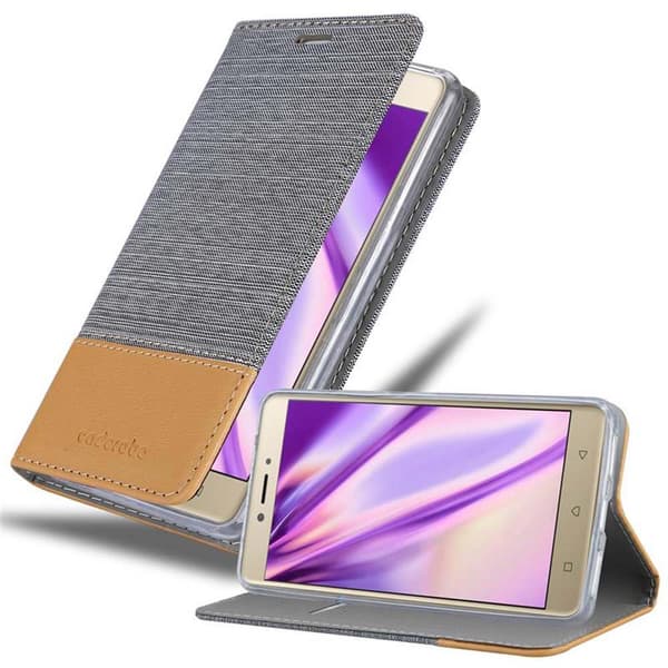 Skal för Lenovo K6 NOTE Plånboksfodral med magnetisk stängning, ståfunktion och kortficka