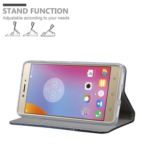 Lenovo K6 NOTE Skal Plånboksfodral med magnetisk stängning, ståfunktion och kortficka