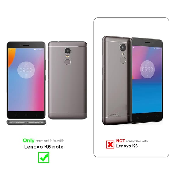 Lenovo K6 NOTE Skal Plånboksfodral med magnetisk stängning, ståfunktion och kortficka