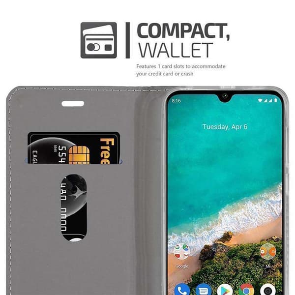 Xiaomi Mi CC9 Skal Plånboksfodral med magnetisk stängning, ståfunktion och kortficka