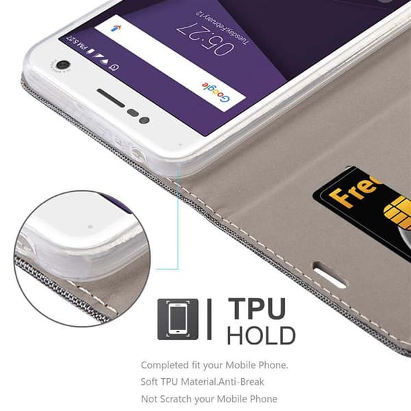 ZTE Blade V8 Suojakotelo Suojakuori Lompakkokotelo Matkapuhelinkotelo jossa magneettisuljenta, jalusta-toiminto ja korttitasku